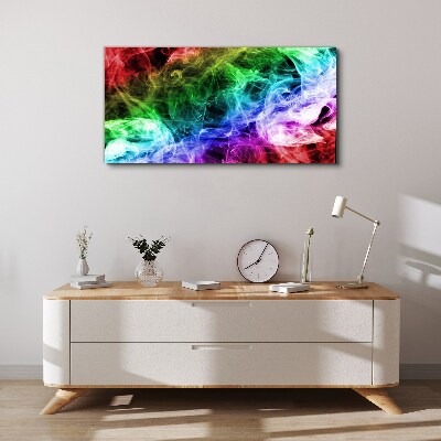 Colorful Smoke Swirl Canvas wall art