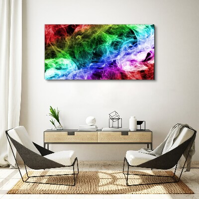 Colorful Smoke Swirl Canvas wall art