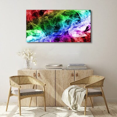 Colorful Smoke Swirl Canvas wall art