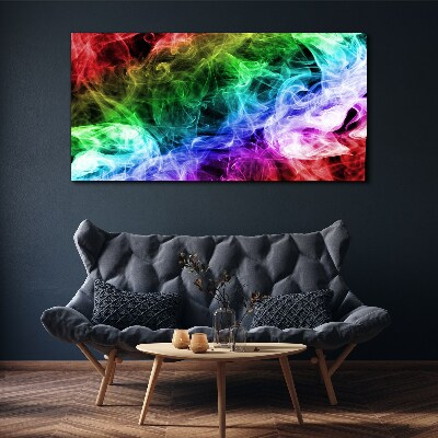 Colorful Smoke Swirl Canvas wall art