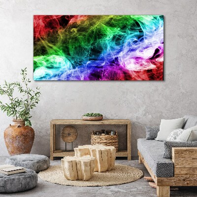 Colorful Smoke Swirl Canvas wall art