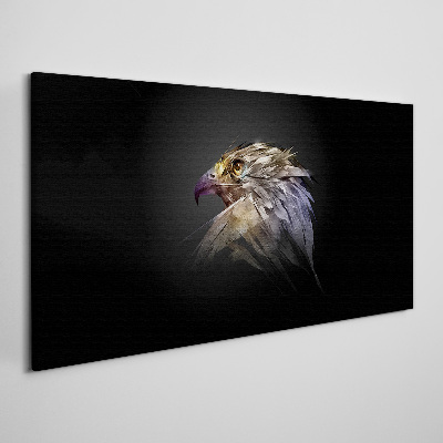 Portrait of an eagle in an abstract form Canvas wall art