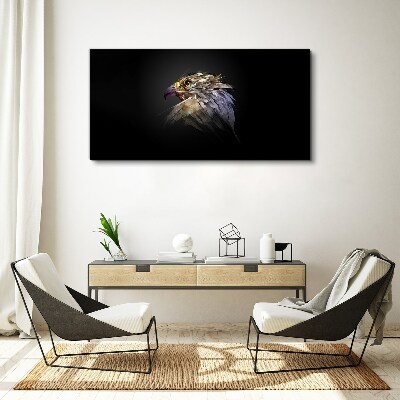 Portrait of an eagle in an abstract form Canvas wall art