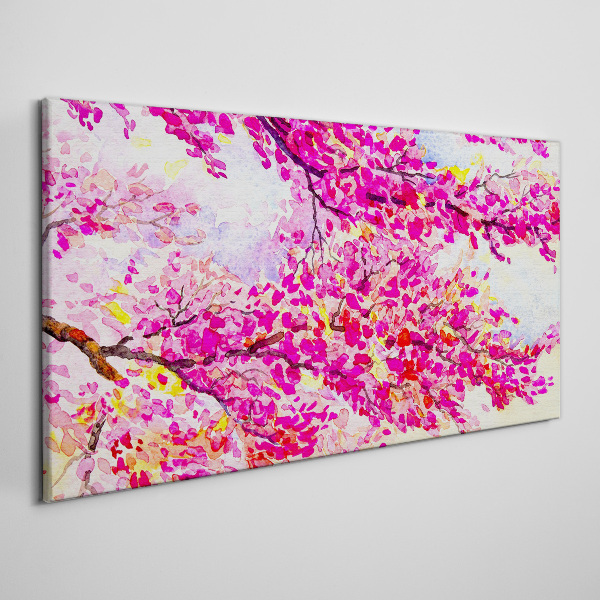 Flower explosions in pink Canvas wall art