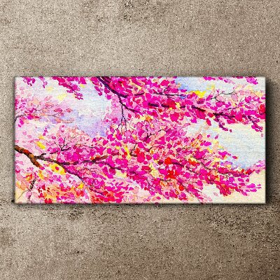 Flower explosions in pink Canvas wall art