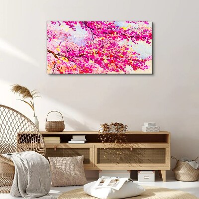 Flower explosions in pink Canvas wall art