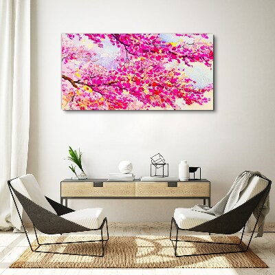 Flower explosions in pink Canvas wall art