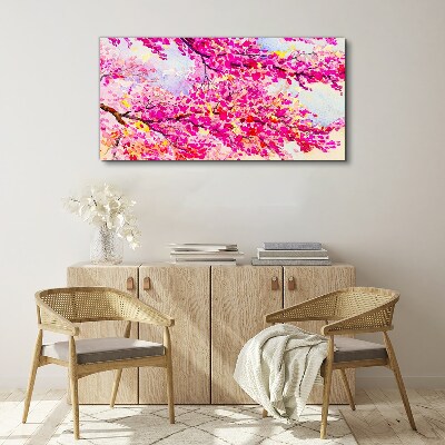 Flower explosions in pink Canvas wall art