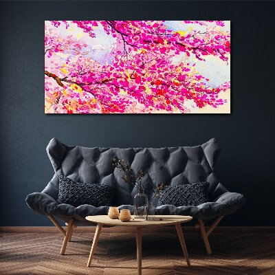 Flower explosions in pink Canvas wall art