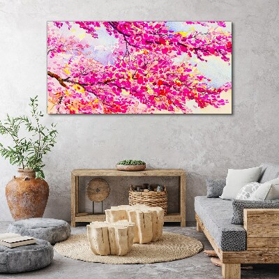 Flower explosions in pink Canvas wall art