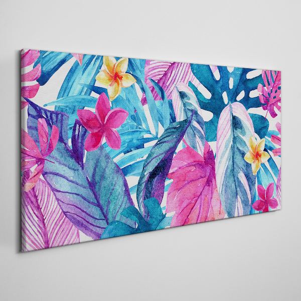 Tropical Mosaic of Colors Print on canvas