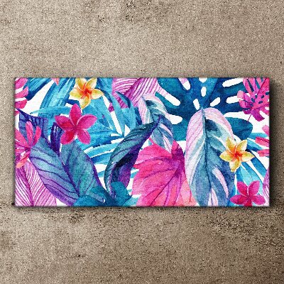 Tropical Mosaic of Colors Print on canvas