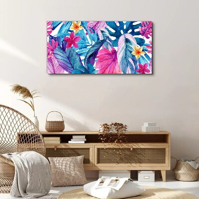 Tropical Mosaic of Colors Print on canvas