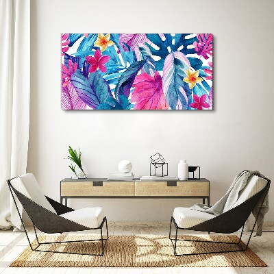 Tropical Mosaic of Colors Print on canvas
