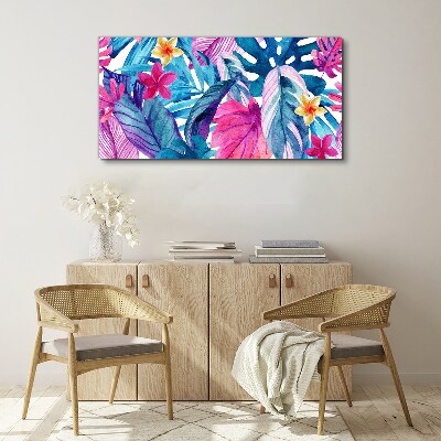 Tropical Mosaic of Colors Print on canvas