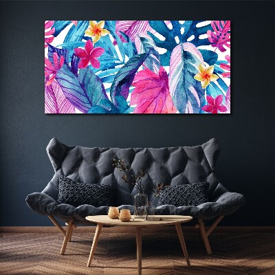 Tropical Mosaic of Colors Print on canvas