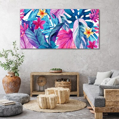 Tropical Mosaic of Colors Print on canvas
