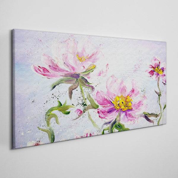Floral dreams in pastel tones Canvas wall art