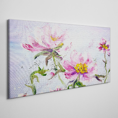 Floral dreams in pastel tones Canvas wall art