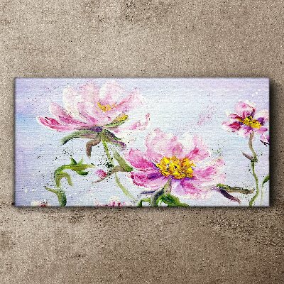 Floral dreams in pastel tones Canvas wall art