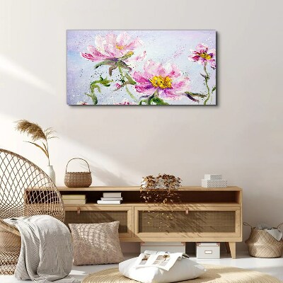 Floral dreams in pastel tones Canvas wall art