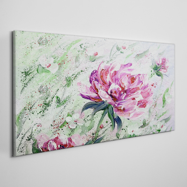 Floral arrangement in pastel shades Print on canvas