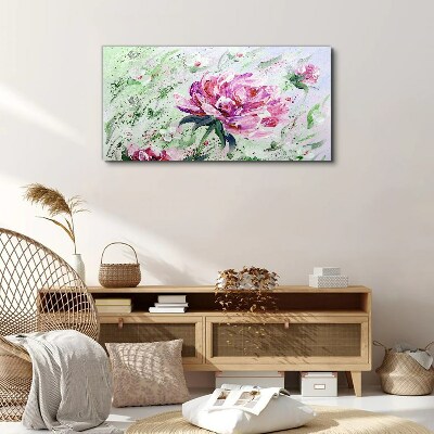 Floral arrangement in pastel shades Print on canvas