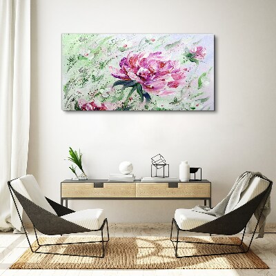 Floral arrangement in pastel shades Print on canvas