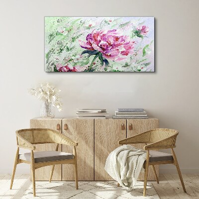 Floral arrangement in pastel shades Print on canvas