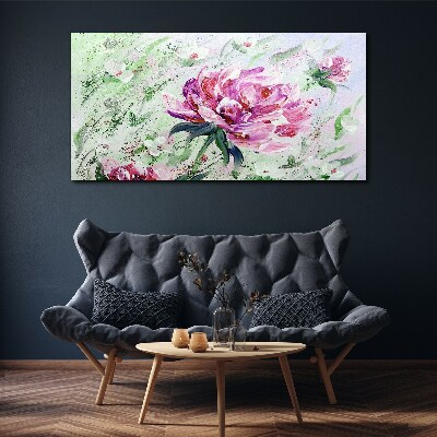 Floral arrangement in pastel shades Print on canvas