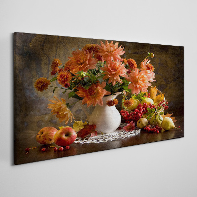 Painting flowers fruit Canvas print