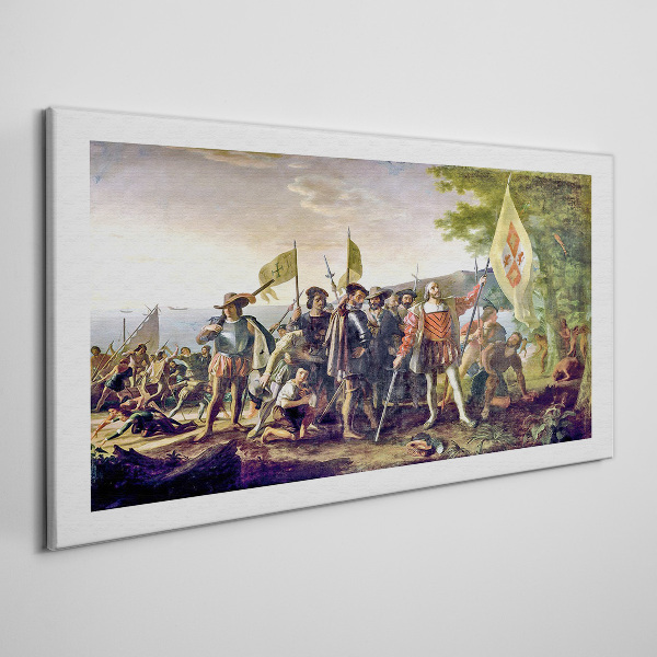 Conquest of the New World Canvas wall art