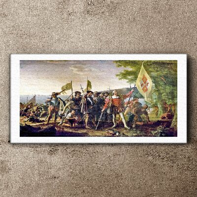 Conquest of the New World Canvas wall art
