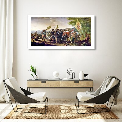 Conquest of the New World Canvas wall art