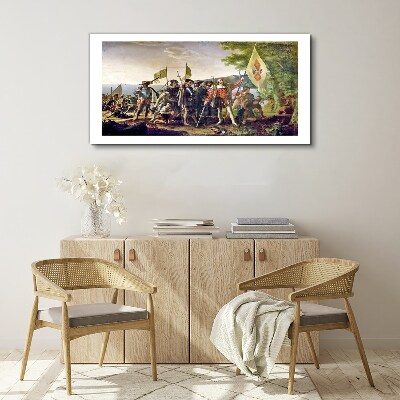 Conquest of the New World Canvas wall art