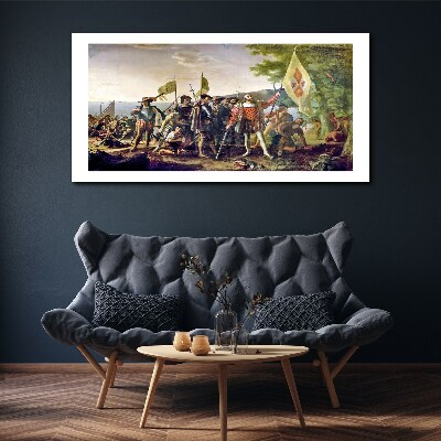 Conquest of the New World Canvas wall art