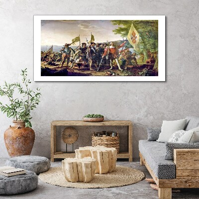 Conquest of the New World Canvas wall art