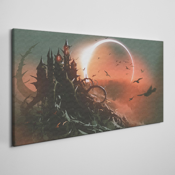 Castle in the Dark Print on canvas
