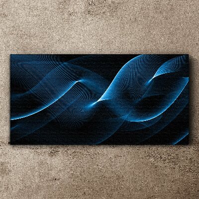 Blue Energy Waves Canvas wall art