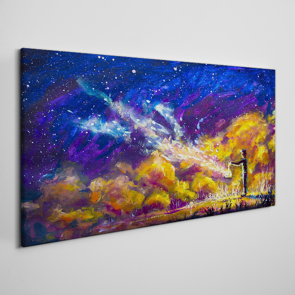A cosmic vision of creativity Canvas wall art