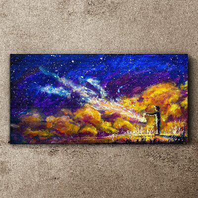 A cosmic vision of creativity Canvas wall art