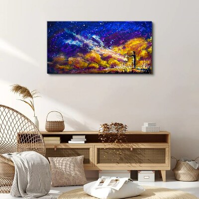 A cosmic vision of creativity Canvas wall art