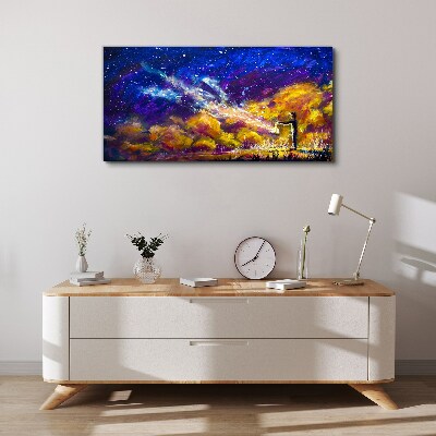 A cosmic vision of creativity Canvas wall art