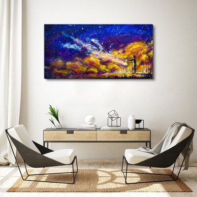 A cosmic vision of creativity Canvas wall art