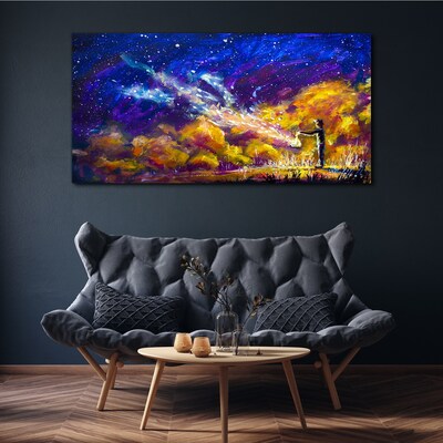 A cosmic vision of creativity Canvas wall art