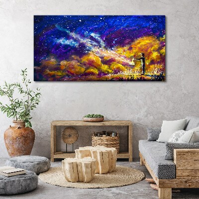 A cosmic vision of creativity Canvas wall art
