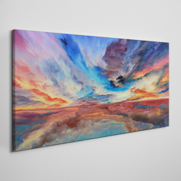 Sunset in the colors of the sky Print on canvas