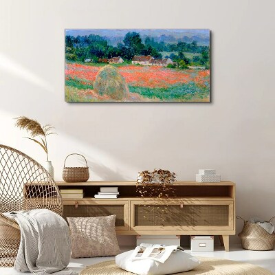 Haystack at Giverny Claude Monet Canvas wall art