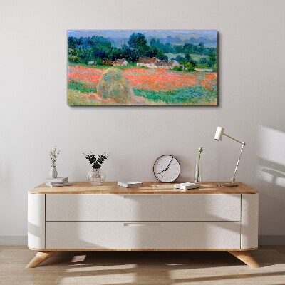 Haystack at Giverny Claude Monet Canvas wall art