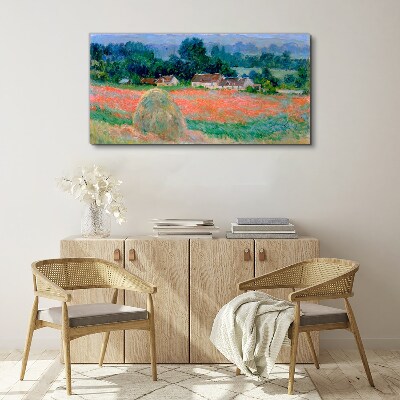 Haystack at Giverny Claude Monet Canvas wall art